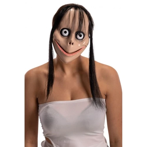 Korkunç Ürpertici Uzun Saçlı Momo Maskesi - 4