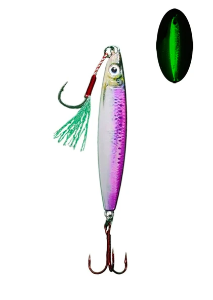 S.F. Sardalya Jig 34g - Sahte Yem Kaşık Rapala -Levrek, Palamut, Lüfer, Çinekop, Turna İçin En İyi Glow Jig Yem