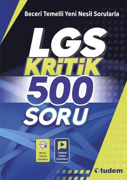 TUDEM YAYINLARI 8.SINIF LGS KRİTİK 500 SORU BANKASI