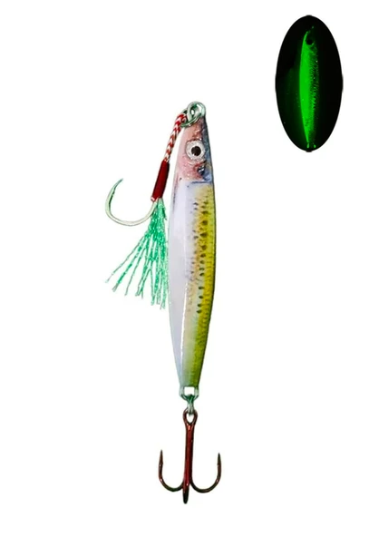 S.F. Sardalya Jig 29g - Sahte Yem Kaşık Rapala -Levrek, Palamut, Lüfer, Çinekop, Turna İçin En İyi Glow Jig Yem ürün görseli