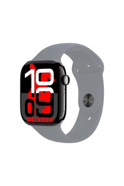 Apple iPhone 11 Pro Max Uyumlu Gri Akıllı Saat Watch10 2025 Hediyeli AMOLED EKRAN