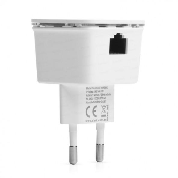Dark RangeMAX WRT360 300Mbit 2x3dBi Dahili Antenli 802,11n WiFi Mini Repeater (DK-NT-WRT360) - 2