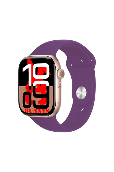 Poco F4 Uyumlu Mor Akıllı Saat Watch10 2025 Hediyeli AMOLED EKRAN