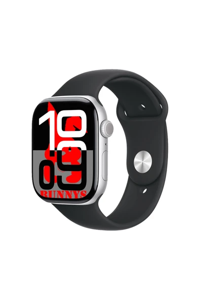 Apple iPhone 11 Pro Max Uyumlu Siyah Akıllı Saat Watch10 2025 Hediyeli AMOLED EKRAN