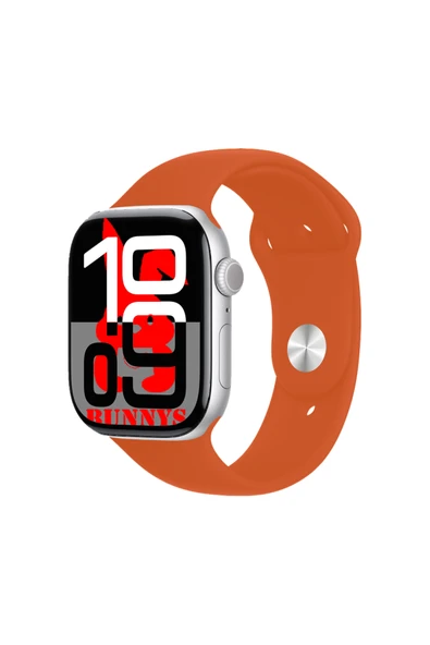 Apple iPhone 16 Plus Uyumlu Turuncu Akıllı Saat Watch10 2025 Hediyeli AMOLED EKRAN