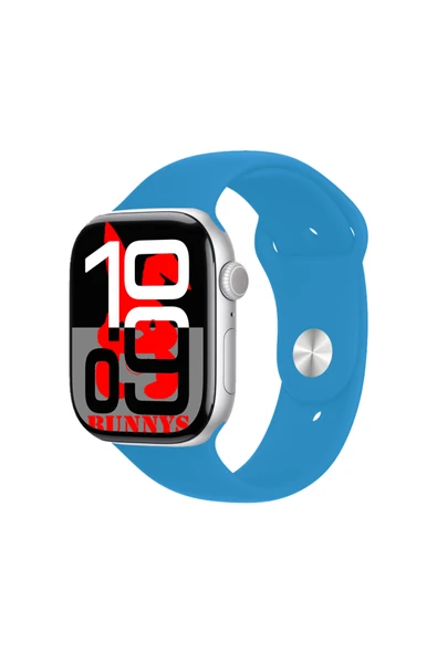 Apple iPhone 11 Pro Uyumlu Açık Mavi Akıllı Saat Watch10 2025 Hediyeli AMOLED EKRAN