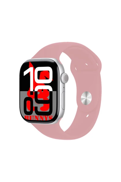 Apple iPhone 15 Plus Uyumlu TozPembe Akıllı Saat Watch10 2025 Hediyeli AMOLED EKRAN
