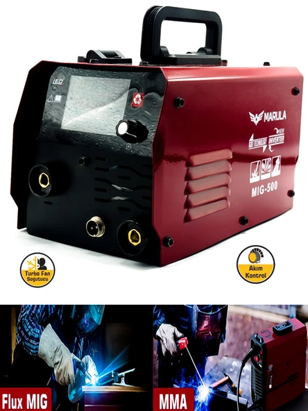 ROWERMAX MARULA   MIG-500 DİJİTAL GÖSTERGELİ İNVERTÖR GAZALTI KAYNAK MAKİNESİ 2 SÎ BİR ARADA MMA/MIG - 4