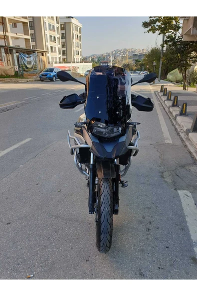 MOTOCAM Bmw F750 850 Sport Siperlik Ön Cam 2018-2024 Model 47cm Siyah Renkli 4mm