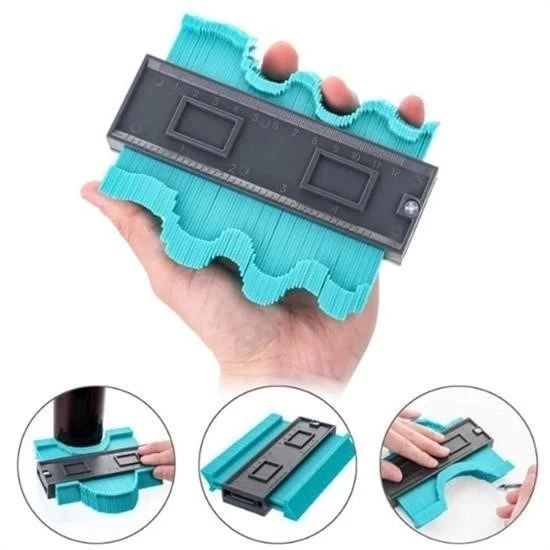 heyf HEYF® Çok Fonksiyonlu Plastik Kontur Ölçüm Cihazı Ahşap Fayans Şekillendirme Kalıbı ürün görseli 1