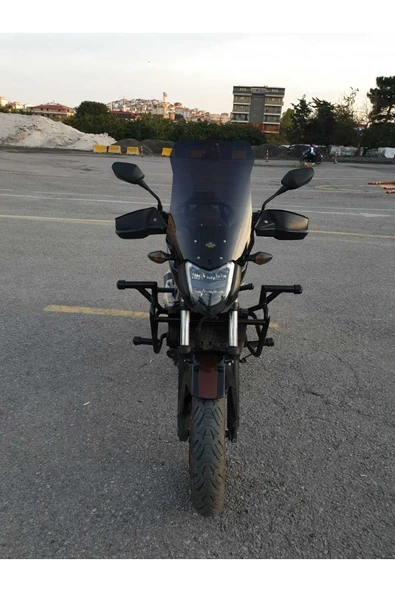 MOTOCAM Honda NC 700 750 S Siperlik Ön Cam 2012 2020 Model 50cm Siyah Renkli 4mm ORTA BOYLU CAM