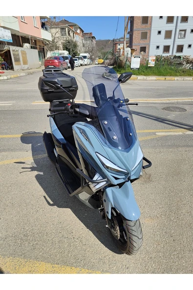 MOTOCAM Kuba Chia 125 Siperlik Ön Cam 2023 2024 Model 75cm Açıkfüme Renkli 4mm UZUN CAM