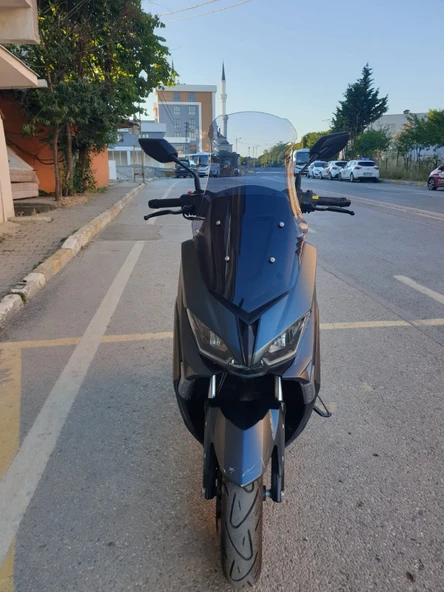 MOTOCAM RKS Grace 202 Siperlik Ön Cam 2021 2022 Model 55cm Açıkfüme Renkli 4mm KISA SPOR CAM