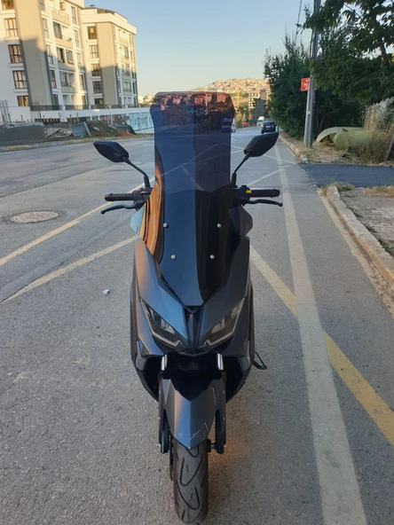 MOTOCAM RKS Grace 202 Siperlik Ön Cam 2021 2022 Model 78cm Siyah Renkli 4mm UZUN CAM