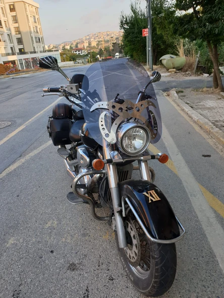 MOTOCAM Suzuki V-VL-C Siperlik Ön Cam 2001-2013 Model 61cm Açıkfüme Renkli 4mm APARAT GÖNDERİLMEYECEK