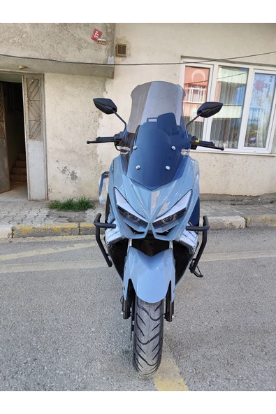 MOTOCAM Kuba Chia 125 Siperlik Ön Cam 2023 2024 Model 55cm Açıkfüme Renkli 4mm KISA SPOR CAM
