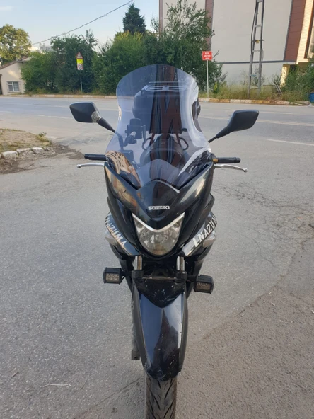 MOTOCAM Suzuki İnazuma GW 250F Siperlik Ön Cam 2014-2017 Model 50cm Açıkfüme Renkli 4mm