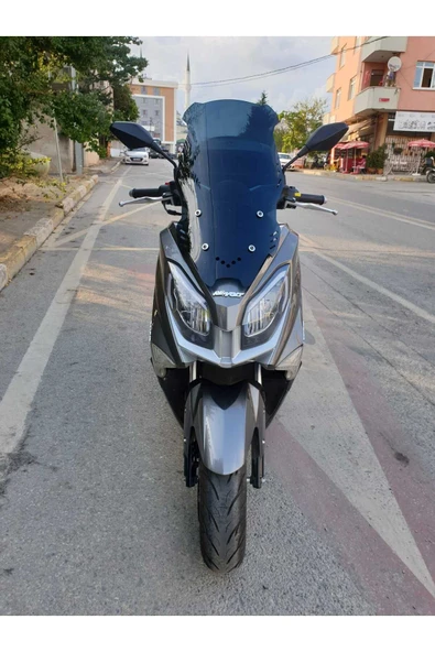 MOTOCAM Revolt Rm5 Siperlik Ön Cam 2020 2021 Model 75cm Siyah Renkli 4mm UZUN CAM