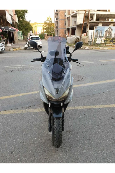 MOTOCAM Motolüx Mtx 125 Siperlik Ön Cam 2022 2024 Model 75cm Açıkfüme Renkli 4mm UZUN CAM