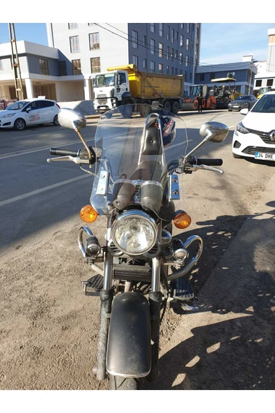MOTOCAM Küba Süperlight 125 Siperlik Ön Cam 2008 2024 Model 53cm Şeffaf Renkli 4mm APARAT GÖNDERİLMEYECEK
