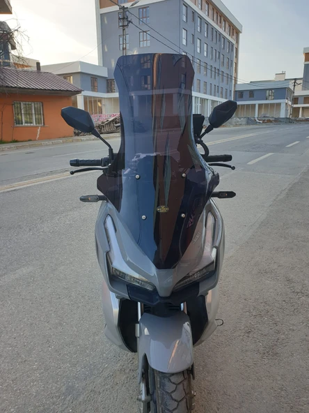 MOTOCAM RKS Veloce 150 Siperlik Ön Cam 2023 2024 Model 78cm Siyah Renkli 4mm UZUN CAM