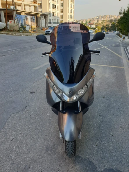 MOTOCAM Suzuki Burgman Uh 200 Siperlik Ön Cam 2006 2013 Model 61cm Siyah Renkli 4mm