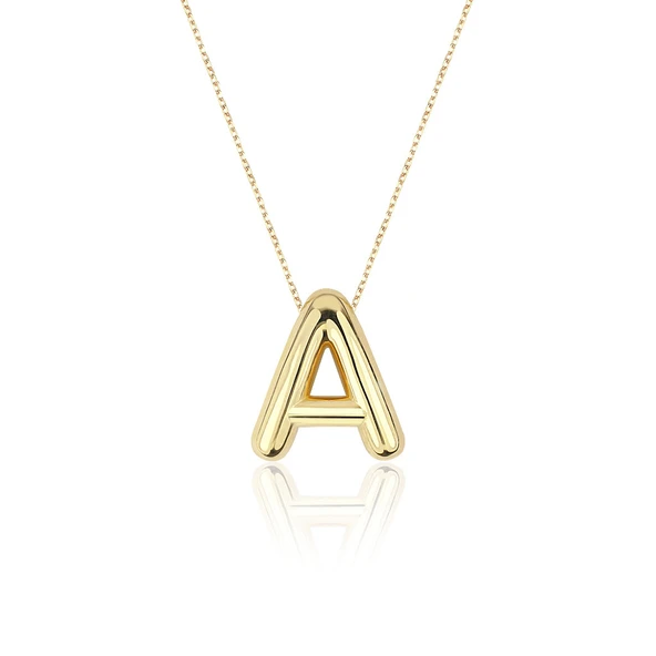 Balon Harf Altın Kolye ürün görseli 1