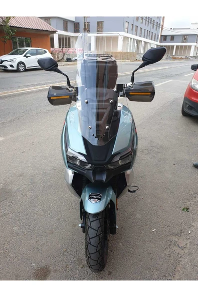 MOTOCAM RKS Freccia 150 Siperlik Ön Cam 2022 2024 Model 55cm Şeffaf Renkli 4mm KISA SPOR Cam