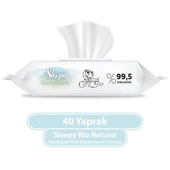 Sleepy Bio Natural Yenidoğan Islak Mendil 40x6 240 Yaprak