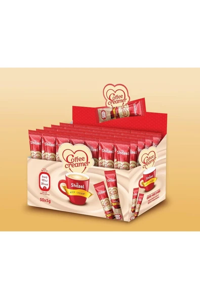 Shazel Kahve Kreması 5 gr 50li ürün görseli