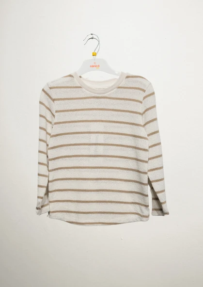 Erkek Çocuk Uzun Kollu Çizgili Örmek Triko Kazak 125324