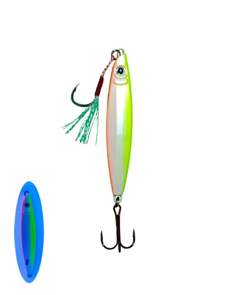 S.F. Sardin Jig 22g - Sahte Yem Kaşık Rapala -Levrek, Palamut, Lüfer, Çinekop, Turna İçin En İyi UV Jig Yem