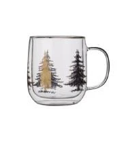 Linanware Çift Cidarlı Cam Bardak Hediyelik Kupa 500 ml DC130 - Resim 2