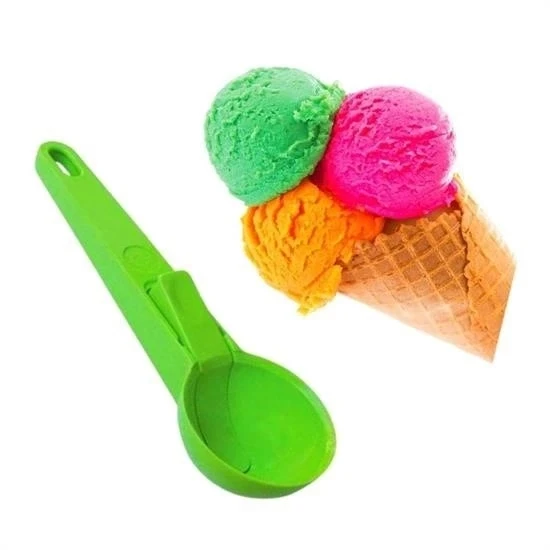 heyf HEYF® Pratik Mandallı Plastik Dondurma Servis Sunum Kepçesi Kaşığı
