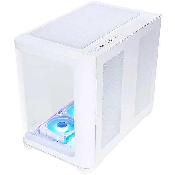 GameBooster GB-G2851BW Sea View USB 3.0, ATX 7 x ARGB Fanli, Beyaz Kasa PSU Yok - 2