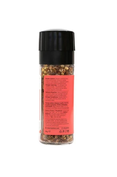 Hayfene Domatesli Fesleğenli Tuzlu Çeşni 55 gr (DEĞİRMEN KAPAKLI) - 2