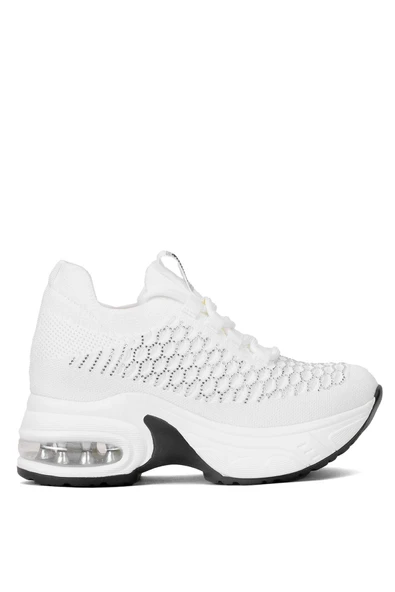 Guja 25Y300-22 Kadın Triko Taşlı Balon Taban Streç Spor Ayakkabı