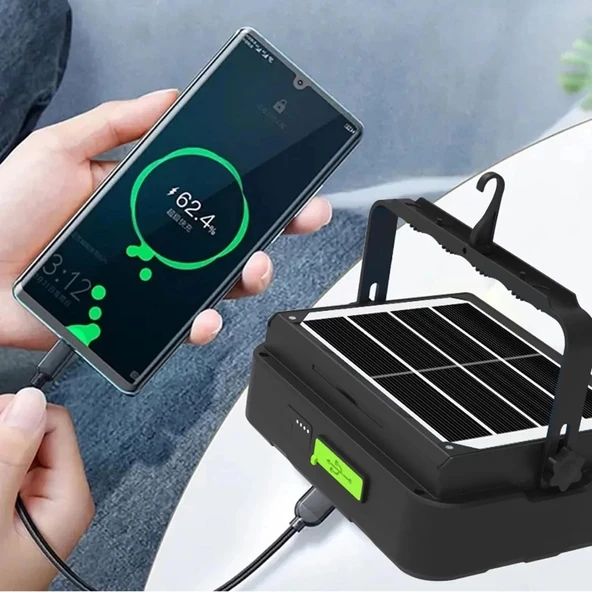 Wison 150w Güneş Enerjili Solar Kamp Feneriprojektör (ws-5570) - 5