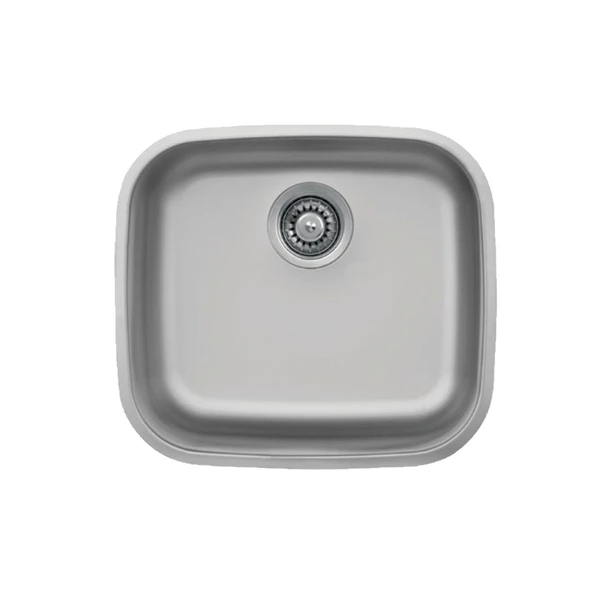 Livinox 40x45 Tek Gözlü Düz Taşmasız Çelik Mutfak Eviyesi