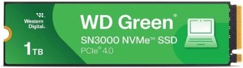 1TB WD Green SN3000 5000/4200MB/s (WDS100T4G0E) m.2 NVMe SSD Disk