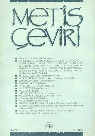 Metis Çeviri 13 Güz 1990