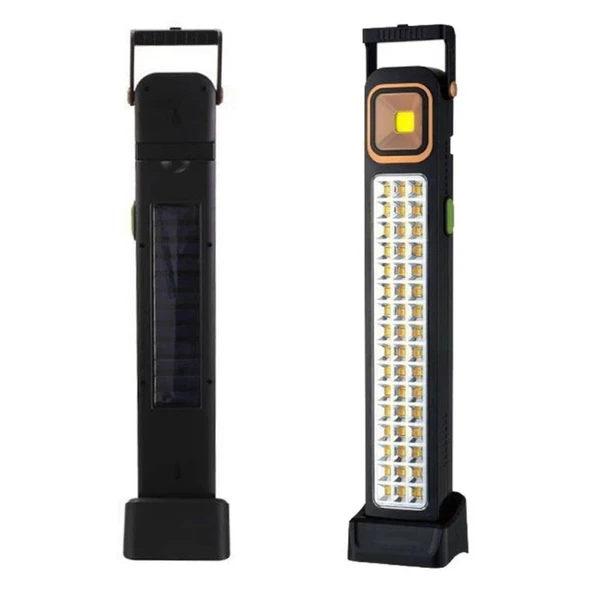 heyf HEYF® 5 Fonksiyonlu Güneş Enerjisi İle Şarj Olabilen 48 Ledli Işıldak,Aydınlatma PR-3838