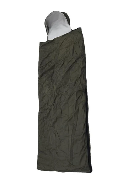 Single Sword Su Geçirmez Kamp&Çadır&Askeri Yazlık&Kışlık Çift Fermuarlı Uyku Tulumu +Taşıma Çantalı, 220x80 cm - 5