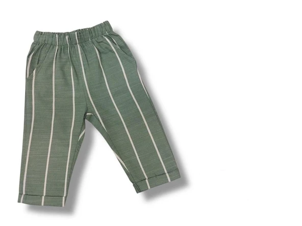 Çizgili Erkek Bebek Dokuma Pantolon CE50029