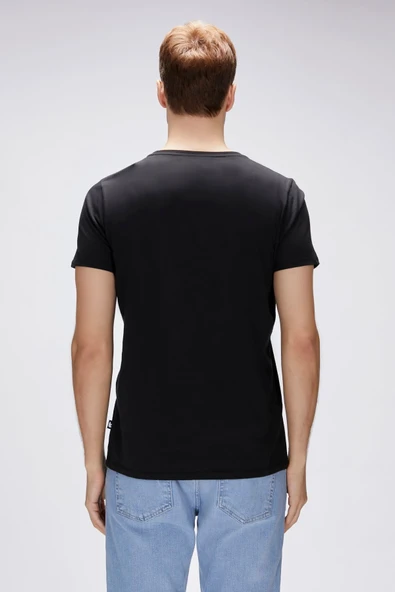 Bad Bear Duggie Siyah Erkek Baskılı Tişört - Resim 4