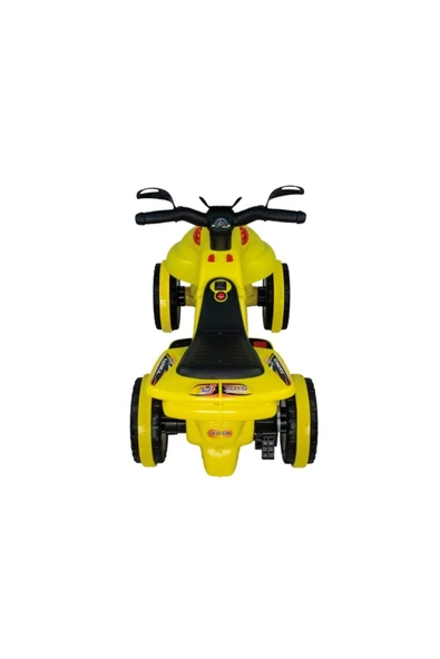 UJ TOYS Müzikli Ve Led Işıklı Akülü Atv 6v Karınca Sarı - 2