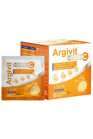 Argivit C Vitamini, Çinko, D Vitamini Ve K2 (menaquinon 7) Vitamini Içeren Takviye Edici Gıda - 6