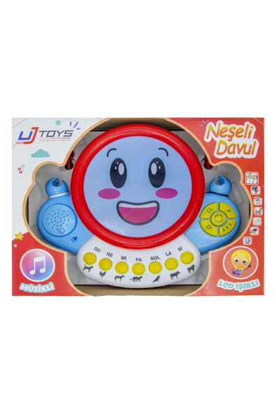 UJ TOYS Neşeli Davul-mavi Kırmızı - 2