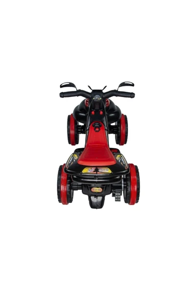 UJ TOYS Müzikli Ve Led Işıklı Akülü Atv 6v Karınca Siyah - 2