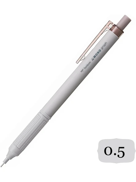 Tombow MonoGraph Mekanik Uçlu Kalem 0,5mBlisterli Gri Kahve (Dpa 122e)